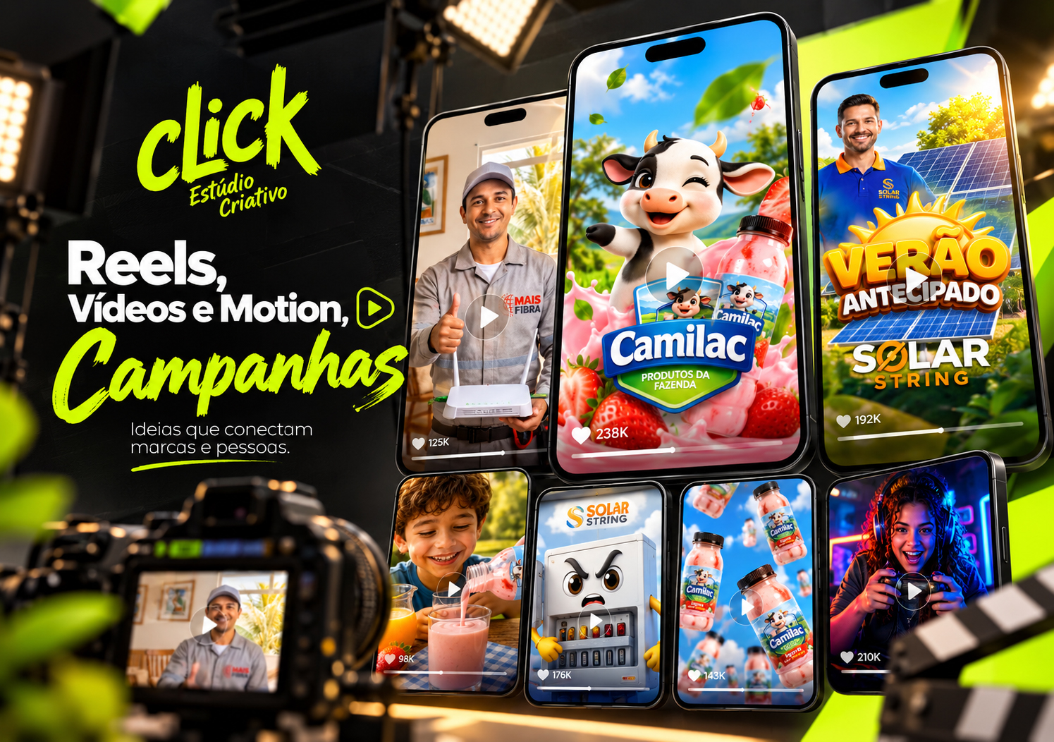 Reels e campanhas
